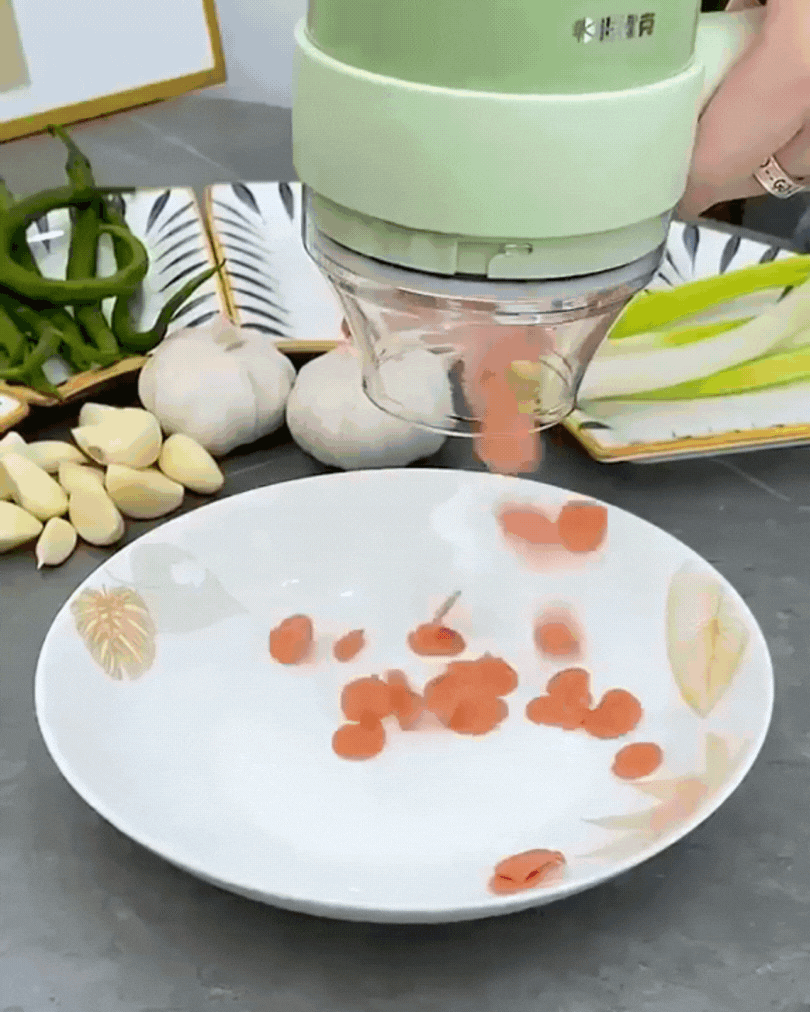 4 in 1 Portable Electric Vegetable Cutter Set