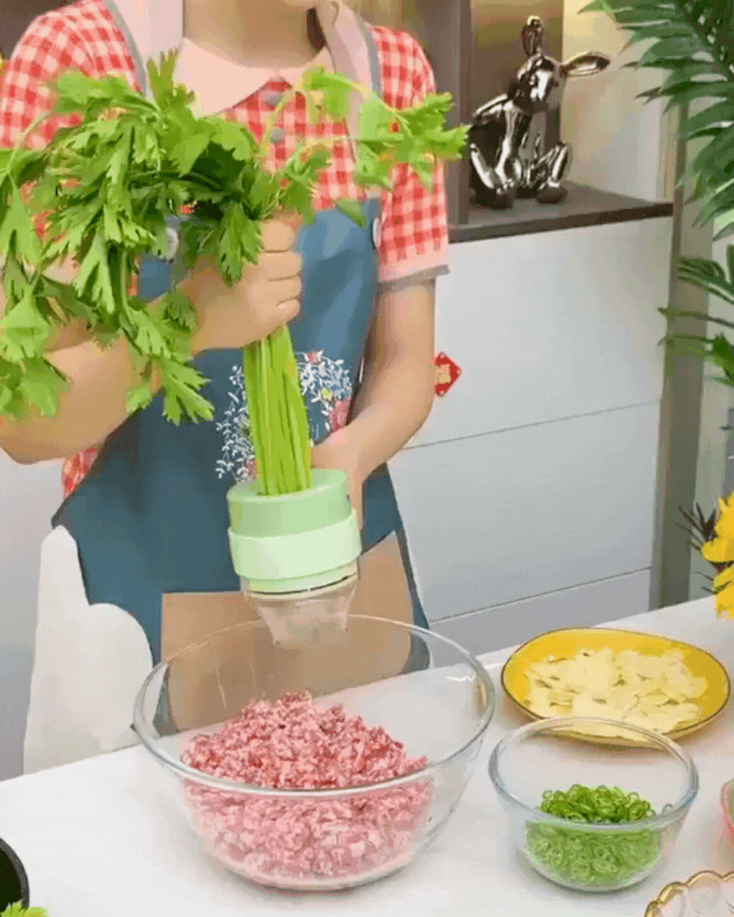 4 in 1 Portable Electric Vegetable Cutter Set